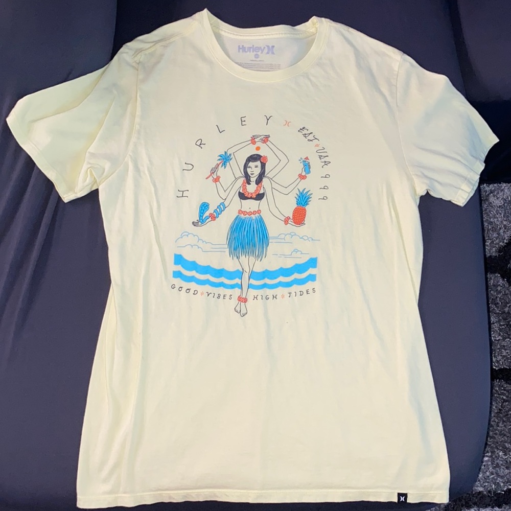 Yellow Hurley T-Shirt size medium